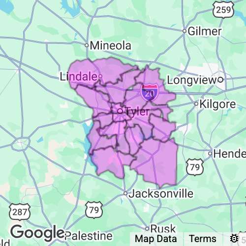 Smith County Texas real estate agent mailing area