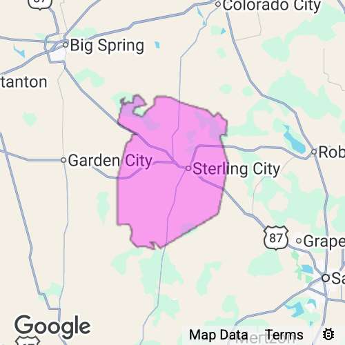 Sterling County Texas real estate agent mailing area