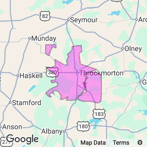 Throckmorton County Texas real estate agent mailing area