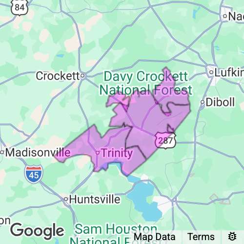 Trinity County Texas real estate agent mailing area