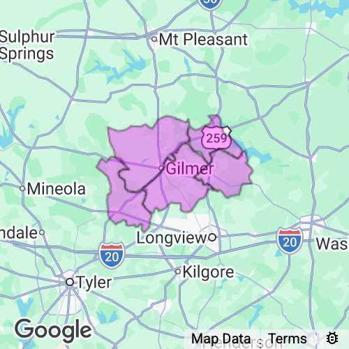 Upshur County Texas real estate agent mailing area