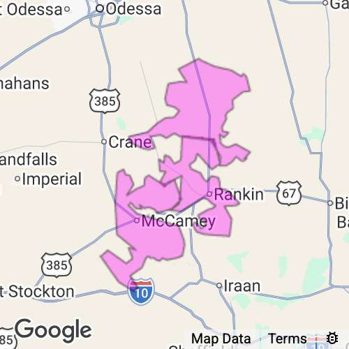 Upton County Texas real estate agent mailing area