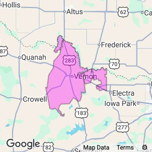 Wilbarger County Texas real estate agent mailing area