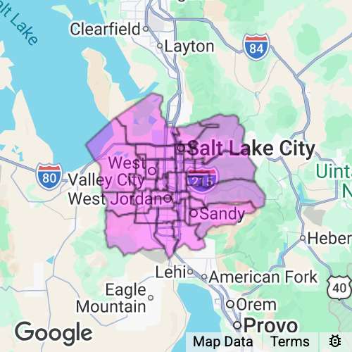 Salt Lake County Utah real estate agent mailing area