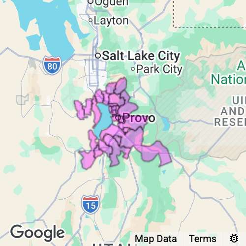 Utah County Utah real estate agent mailing area