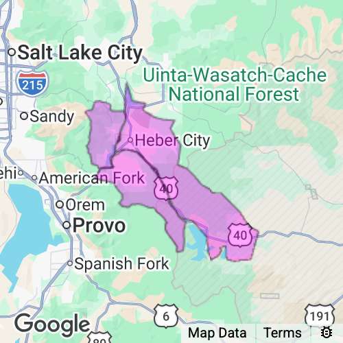 Wasatch County Utah real estate agent mailing area