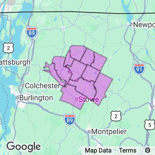 LAMOILLE county map