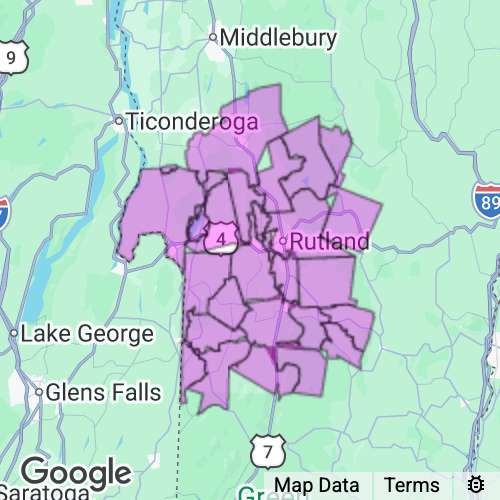 RUTLAND county map