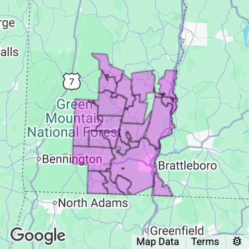 WINDHAM county map
