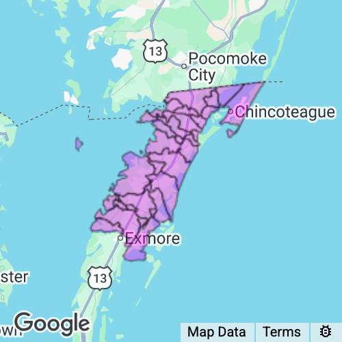 Accomack County Virginia real estate agent mailing area