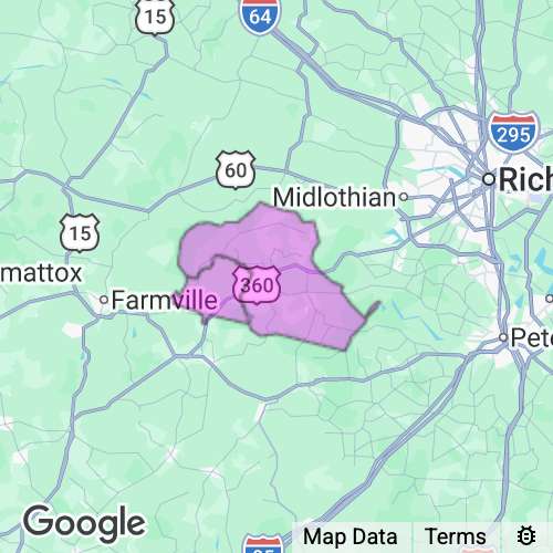 Amelia County Virginia real estate agent mailing area