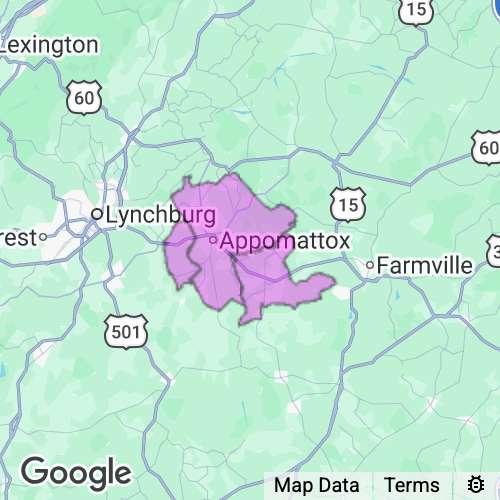 Appomattox County Virginia real estate agent mailing area