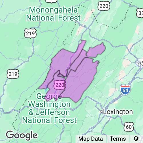 Bath County Virginia real estate agent mailing area