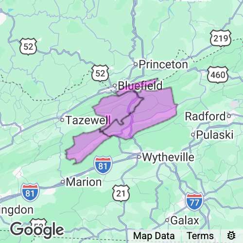 Bland County Virginia real estate agent mailing area