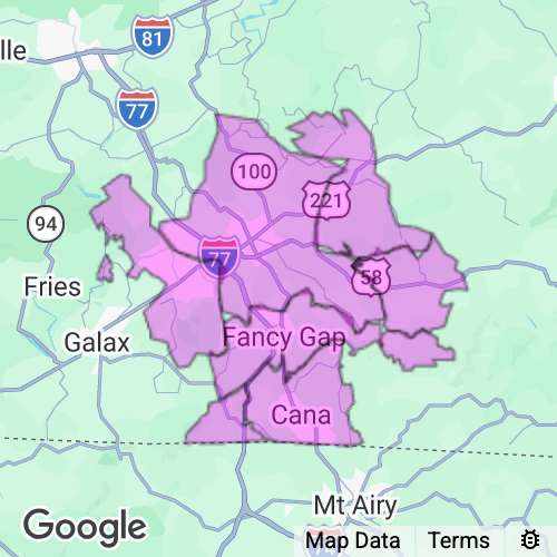 Carroll County Virginia real estate agent mailing area