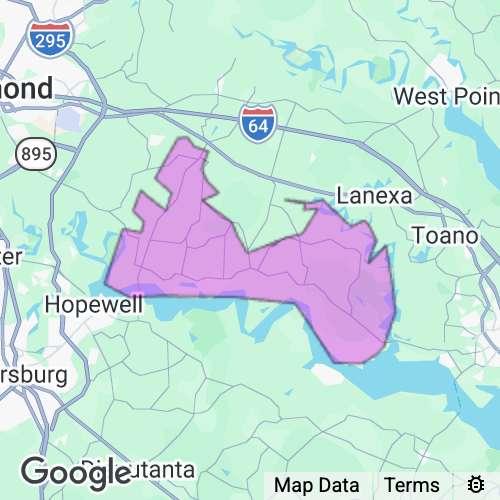 Charles City County Virginia real estate agent mailing area