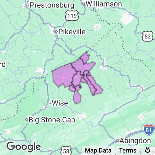 Dickenson County Virginia real estate agent mailing area