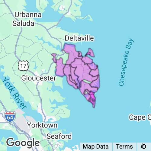 Mathews County Virginia real estate agent mailing area