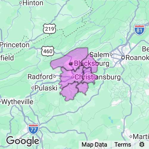Montgomery County Virginia real estate agent mailing area