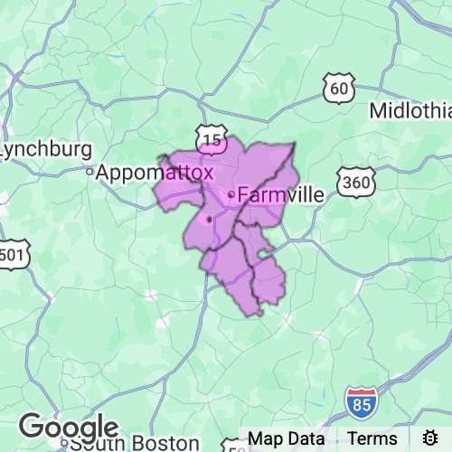 Prince Edward County Virginia real estate agent mailing area