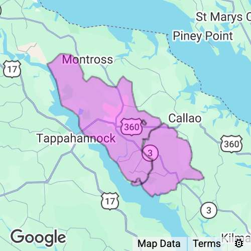 Richmond County Virginia real estate agent mailing area