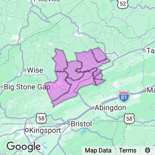 Russell County Virginia real estate agent mailing area