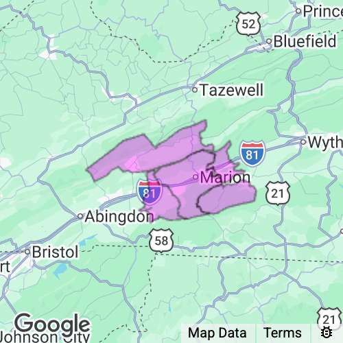 Smyth County Virginia real estate agent mailing area