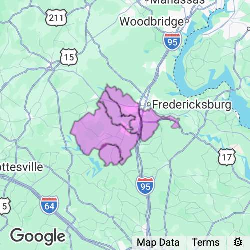 Spotsylvania County Virginia real estate agent mailing area