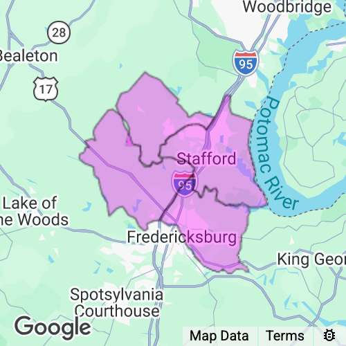 Stafford County Virginia real estate agent mailing area