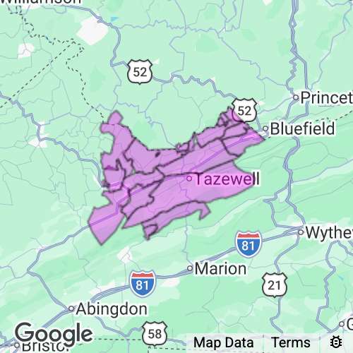 Tazewell County Virginia real estate agent mailing area