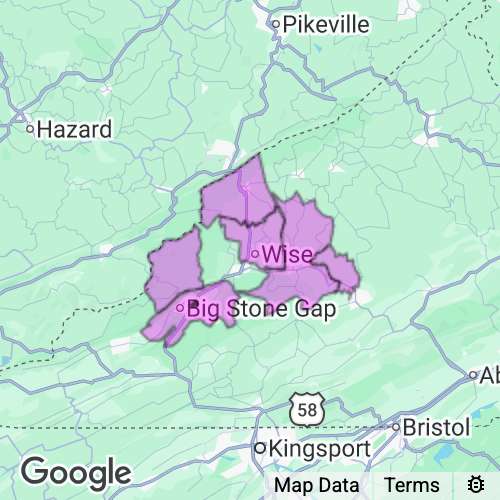 Wise County Virginia real estate agent mailing area
