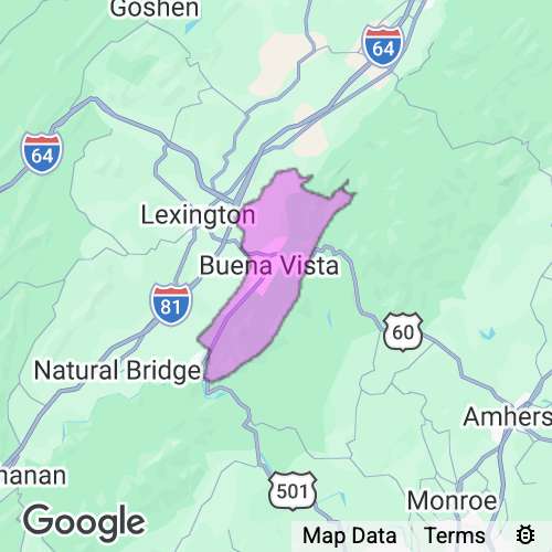 Buena Vista City County Virginia real estate agent mailing area