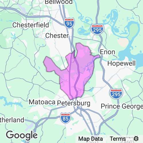 Colonial Heights City County Virginia real estate agent mailing area