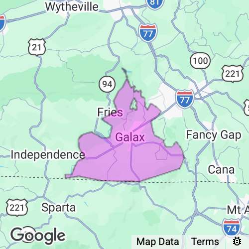 Galax City County Virginia real estate agent mailing area