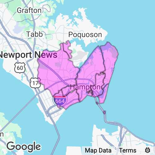 Hampton City County Virginia real estate agent mailing area