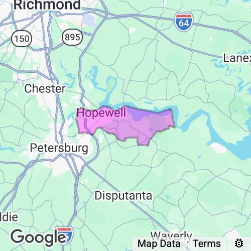 Hopewell City County Virginia real estate agent mailing area