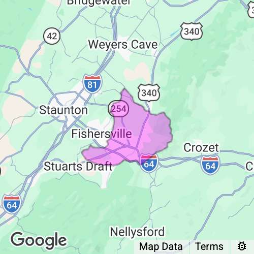 Waynesboro City County Virginia real estate agent mailing area