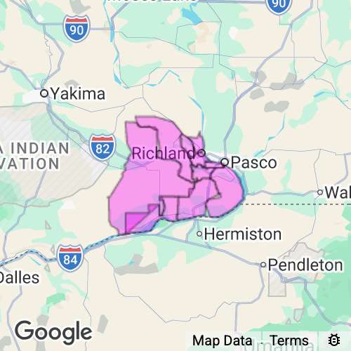 BENTON county map