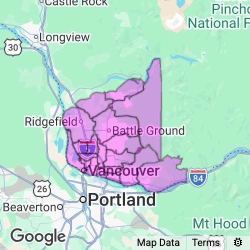 CLARK county map