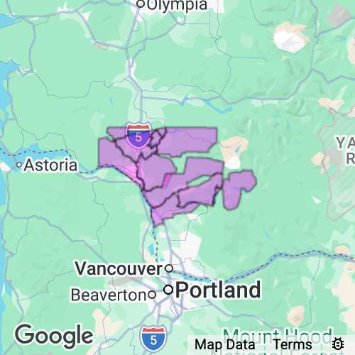 COWLITZ county map