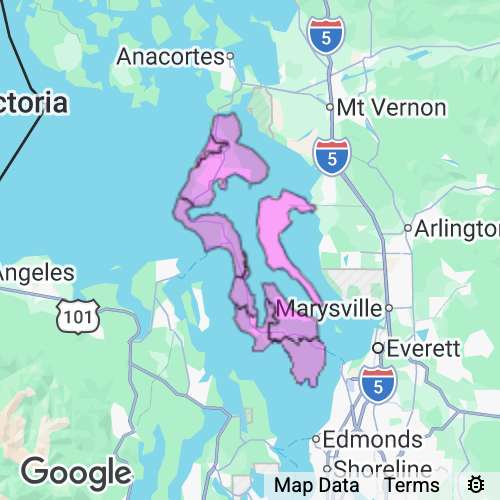 ISLAND county map