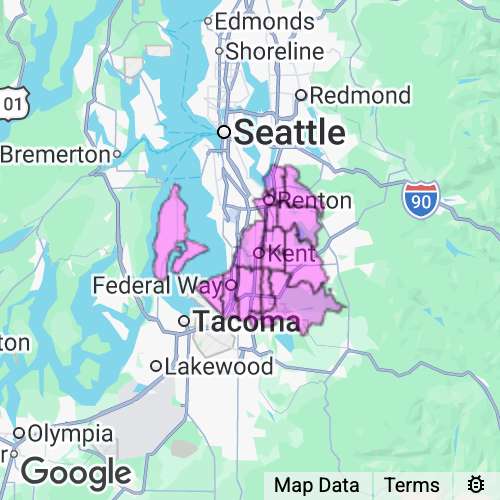 KING (South) county map