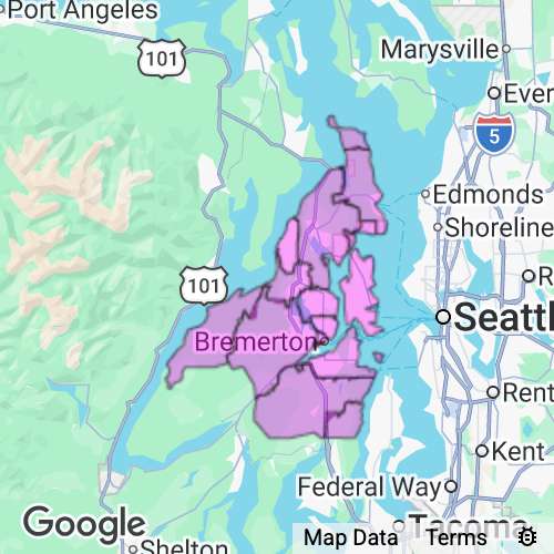 KITSAP county map