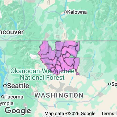 OKANOGAN county map