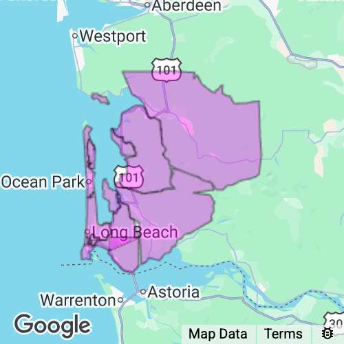 PACIFIC county map