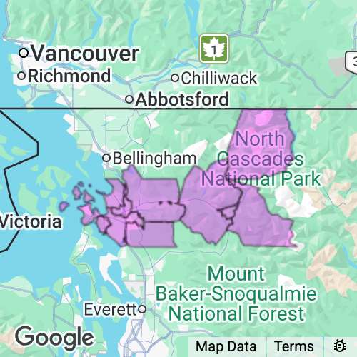 SKAGIT county map