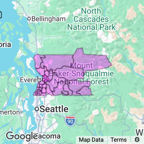 SNOHOMISH county map