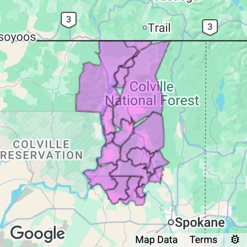 STEVENS county map