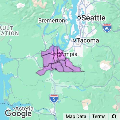 THURSTON county map