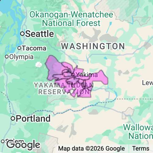 YAKIMA county map